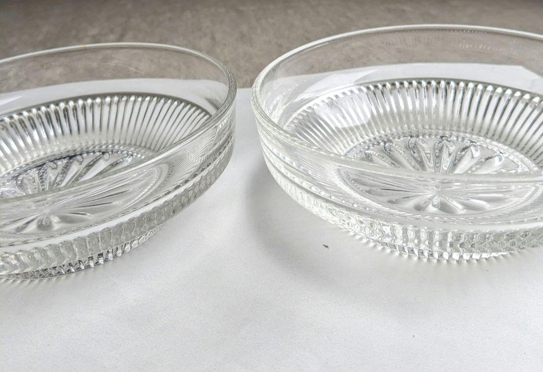 Amazon.co.jp: 昭和レトロ ポップ ガラス 中皿 食器 5枚 セット